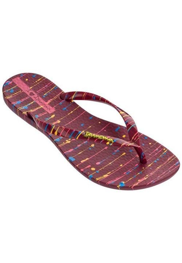 Japonki damskie Ipanema Wave Art Fem. Kolor: czerwony. Materiał: materiał, syntetyk