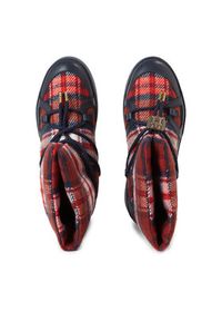 TOMMY HILFIGER - Tommy Hilfiger Śniegowce Tartan Snowboot FW0FW07612 Niebieski. Kolor: niebieski. Materiał: materiał #3