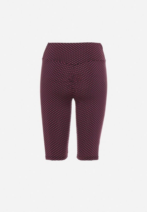 Born2be - Ciemnoróżowe Szorty Kolarki z Efektem Push-Up Briala. Kolor: różowy. Styl: sportowy, elegancki
