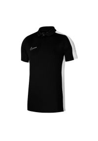 Nike - Męska Koszulka Polo Academy DriFIT. Typ kołnierza: polo. Kolor: czarny. Sport: turystyka piesza #1
