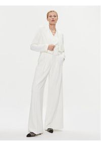 Karl Lagerfeld - KARL LAGERFELD Spodnie materiałowe 240W1006 Biały Relaxed Fit. Kolor: biały. Materiał: syntetyk