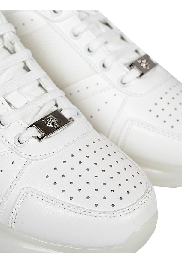 Plein Sport Sneakersy | SIPS963 | Mężczyzna | Biały. Kolor: biały. Materiał: skóra ekologiczna. Wzór: aplikacja, nadruk
