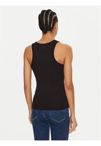 Calvin Klein Top Graphic K20K208065 Czarny Slim Fit. Kolor: czarny. Materiał: bawełna