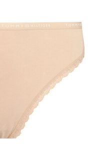 TOMMY HILFIGER - Tommy Hilfiger Komplet 3 par stringów UW0UW05954 Kolorowy. Materiał: bawełna. Wzór: kolorowy