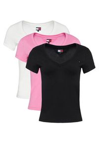 Tommy Jeans Komplet t-shirtów DW0DW23160 Kolorowy Slim Fit. Materiał: bawełna. Wzór: kolorowy #3