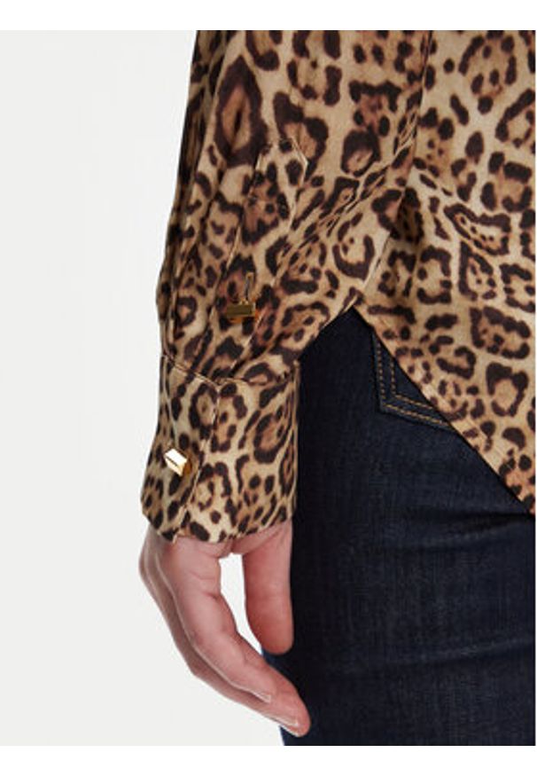 Marciano Guess Koszula 5GGH32 7298A Beżowy Regular Fit. Kolor: beżowy. Materiał: wiskoza