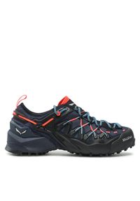 Trekkingi Salewa. Kolor: niebieski. Technologia: Gore-Tex. Sport: turystyka piesza