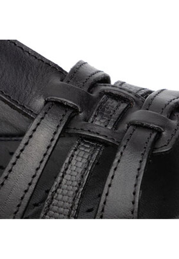 ecco - ECCO Sandały Flash 24087353859 Czarny. Kolor: czarny. Materiał: skóra
