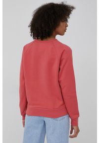 GAP bluza damska kolor różowy z nadrukiem. Kolor: różowy. Materiał: dzianina. Długość rękawa: raglanowy rękaw. Wzór: nadruk #3