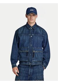 G-Star RAW - G-Star Raw Kurtka jeansowa Utility D24330-D577-G334 Niebieski Regular Fit. Kolor: niebieski. Materiał: bawełna