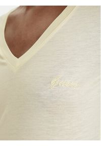 Guess T-Shirt W5GP31 KCSX2 Żółty Classic Fit. Kolor: żółty. Materiał: lyocell #3