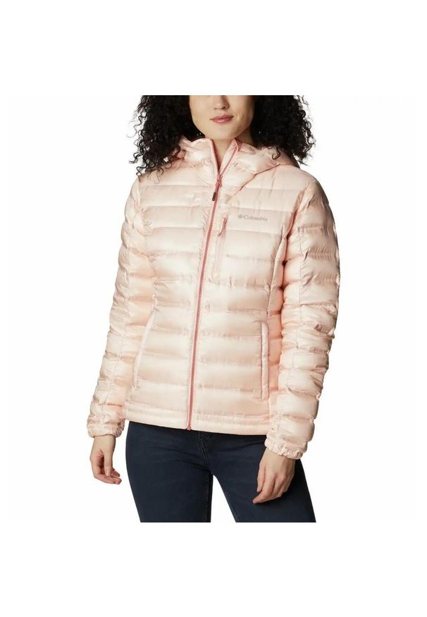 columbia - Kurtka Sportowa Puchowa Columbia Pebble Peak Down. Kolor: różowy. Materiał: puch. Sport: turystyka piesza