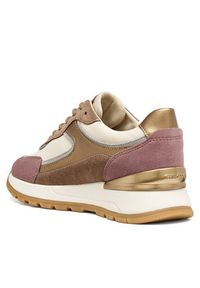Geox Sneakersy D Desya B Abx D563LB 8522 C1SD6 Kremowy. Kolor: kremowy. Materiał: skóra, zamsz #6