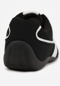 Renee - Czarne Sneakersy Typu Klasyczne Tenisówki Zelritia. Okazja: na co dzień, na spotkanie biznesowe. Kolor: czarny. Materiał: jeans. Szerokość cholewki: normalna. Wzór: aplikacja #7