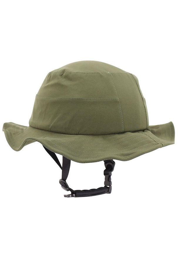 SELECTION P2R - Kask rowerowy z tekstylną czapką P2R Urbain/City. Zapięcie: pasek. Kolor: zielony