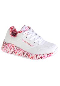 skechers - Buty sportowe Sneakersy dziewczęce, Skechers Uno Lite. Kolor: biały. Sport: turystyka piesza #1