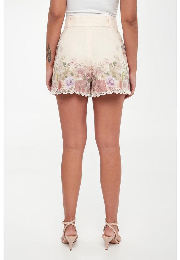 Twinset Milano - Szorty damskie lniane TWINSET. Materiał: len