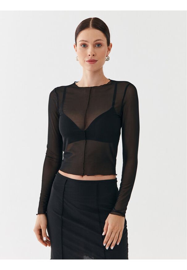 only - ONLY Bluzka 15315812 Czarny Regular Fit. Kolor: czarny. Materiał: syntetyk