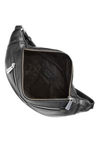 Wittchen - Torebka nerka z groszkowanej skóry. Kolor: czarny. Materiał: skóra #3