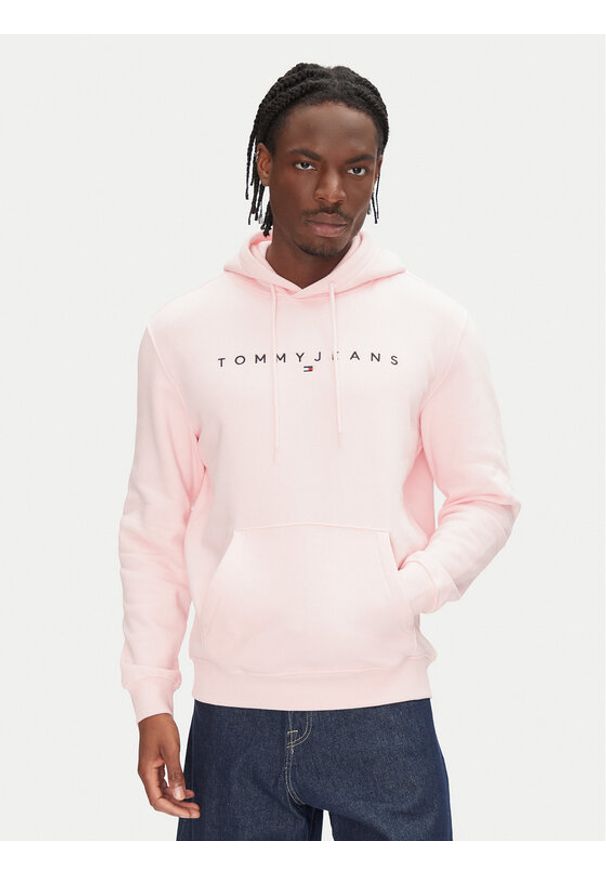 Tommy Jeans Bluza DM0DM20746 Różowy Regular Fit. Kolor: różowy. Materiał: bawełna