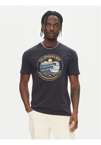 Quiksilver T-Shirt Ev Three Seas Ss EQYZT08051 Granatowy Regular Fit. Kolor: niebieski. Materiał: bawełna