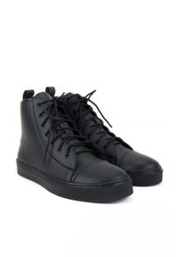 Altercore Trampki męskie kolor czarny. Nosek buta: okrągły. Zapięcie: sznurówki. Kolor: czarny. Materiał: guma #4