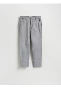 Reserved - Spodnie chino slim fit - ciemnoszary. Kolor: szary. Materiał: tkanina, bawełna #1