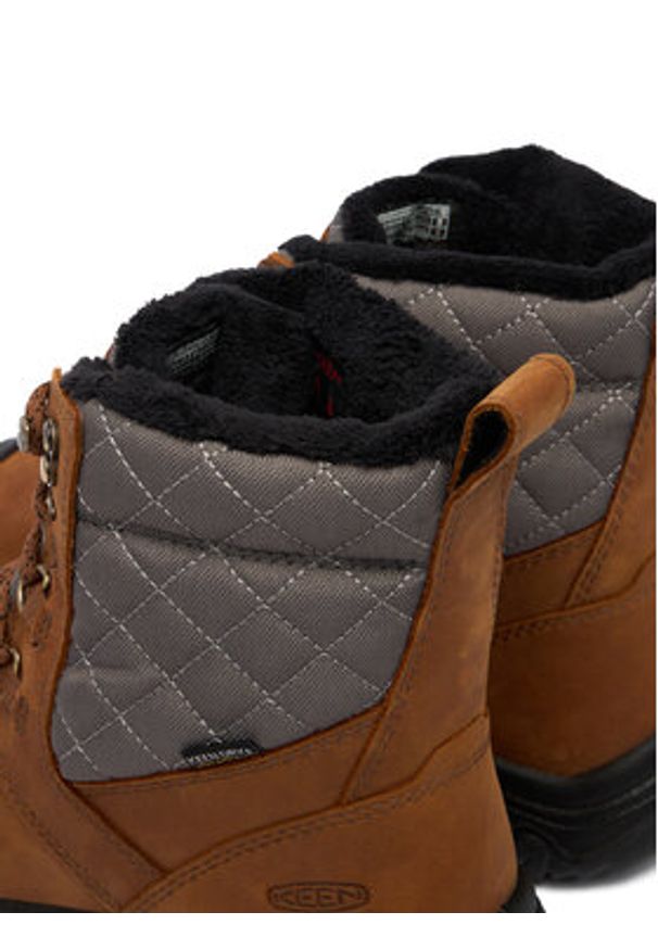 keen - Keen Śniegowce Greta Boot II Wp 1031169 Brązowy. Kolor: brązowy. Materiał: nubuk, skóra