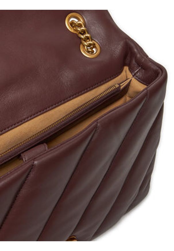 Pinko - PINKO Torebka Love Puff Big Cl AI 23-24 PLTT 100037 A0F2 Brązowy. Kolor: brązowy. Materiał: skórzane