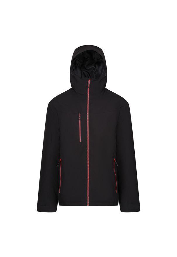 Regatta - Kurtka Wodoodporna Męska Ocieplana Navigate. Kolor: czerwony, wielokolorowy, czarny. Sport: turystyka piesza