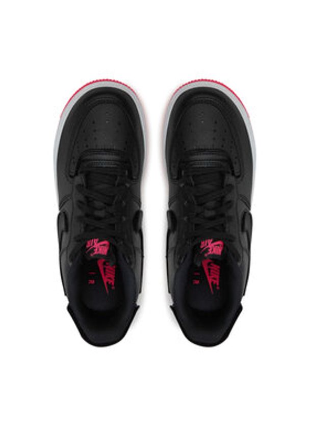 Nike Sneakersy Af1/1 (GS) DB4545 005 Czarny. Kolor: czarny. Materiał: skóra