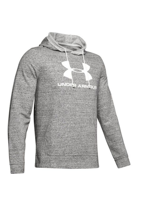 Bluza treningowa męska Under Armour Terry Logo. Kolor: szary. Materiał: poliester, bawełna. Sport: fitness