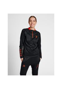 Bluza damska Hummel hmlGG12 Action. Kolor: czarny, czerwony, wielokolorowy. Materiał: włókno. Sport: fitness #1
