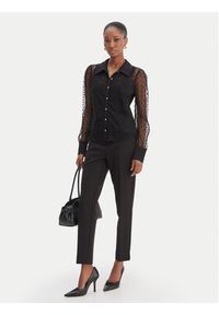 Morgan Koszula 261-TMUSIC Czarny Regular Fit. Kolor: czarny. Materiał: syntetyk #5