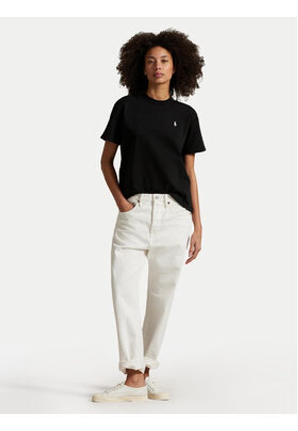 Polo Ralph Lauren T-Shirt 211967104002 Czarny Relaxed Fit. Typ kołnierza: polo. Kolor: czarny. Materiał: bawełna