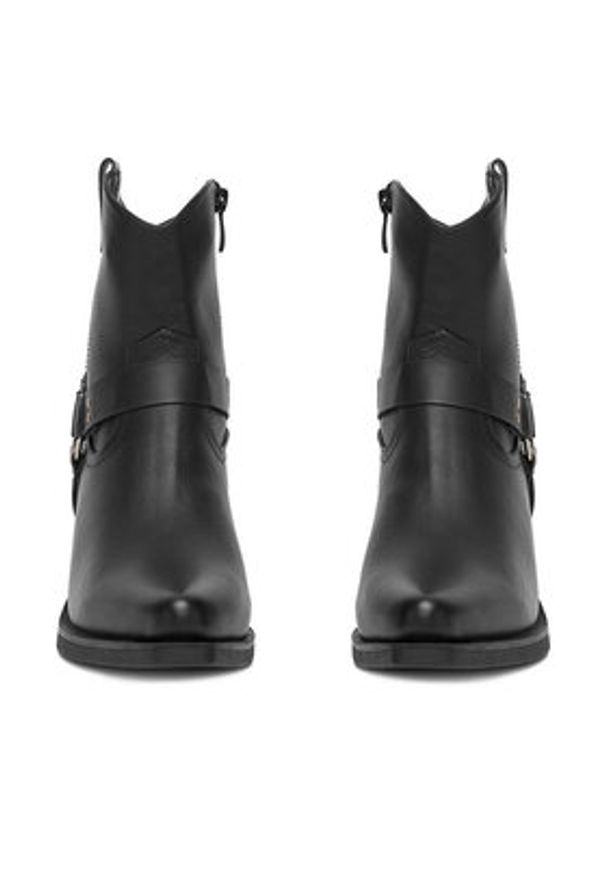 DeeZee Kowbojki HX21065-55A Czarny. Kolor: czarny. Materiał: syntetyk, materiał