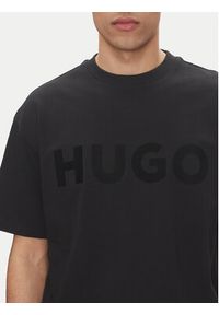 Hugo - HUGO T-Shirt Dinkee 50525765 Czarny Oversize. Kolor: czarny. Materiał: bawełna #3