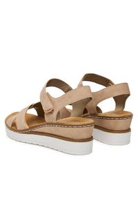 Rieker Sandały V38G9-31 Różowy. Kolor: różowy. Materiał: syntetyk #5