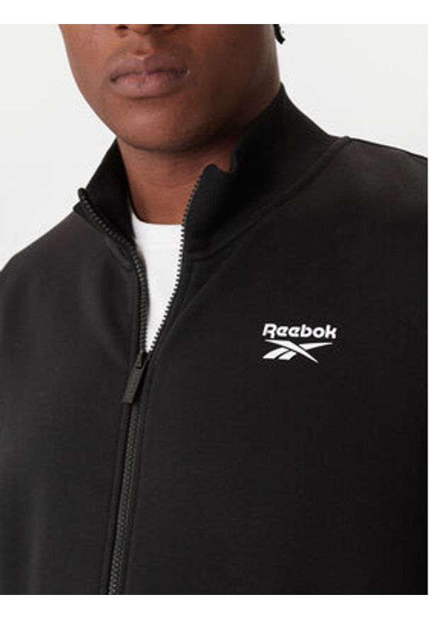 Reebok Bluza Wrenleigh Track Top RK25144CCM Czarny Regular Fit. Kolor: czarny. Materiał: syntetyk
