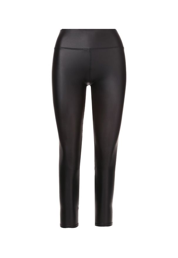Born2be - Czarne Legginsy Draven. Kolor: czarny. Materiał: polar. Długość: długie