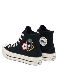 Converse Trampki Chuck Taylor All Star Lift Platform Floral Patchwork A15534C Czarny. Kolor: czarny. Materiał: materiał. Obcas: na platformie
