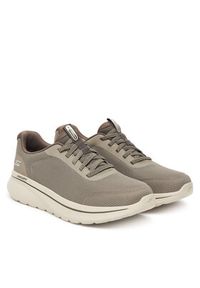 skechers - Skechers Sneakersy Go Walk Arch Fit N-Joy 217078 TPE Szary. Kolor: szary. Materiał: materiał #2
