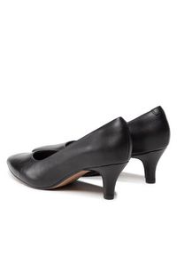 Clarks Półbuty Linvale Jerica 261372084 Czarny. Kolor: czarny. Materiał: skóra #4