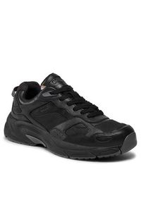 BOSS - Boss Sneakersy Levitt Runn 50513142 Czarny. Kolor: czarny. Materiał: skóra