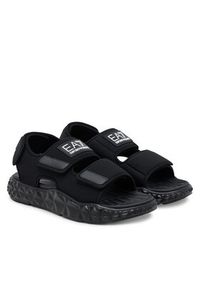 EA7 Emporio Armani Sandały XBR004 XK449 R312 Czarny. Kolor: czarny. Materiał: materiał #4