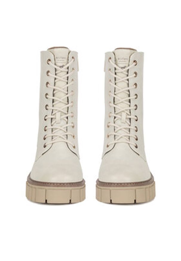 Mustang Trzewiki 1447-506 Biały. Kolor: biały. Materiał: materiał