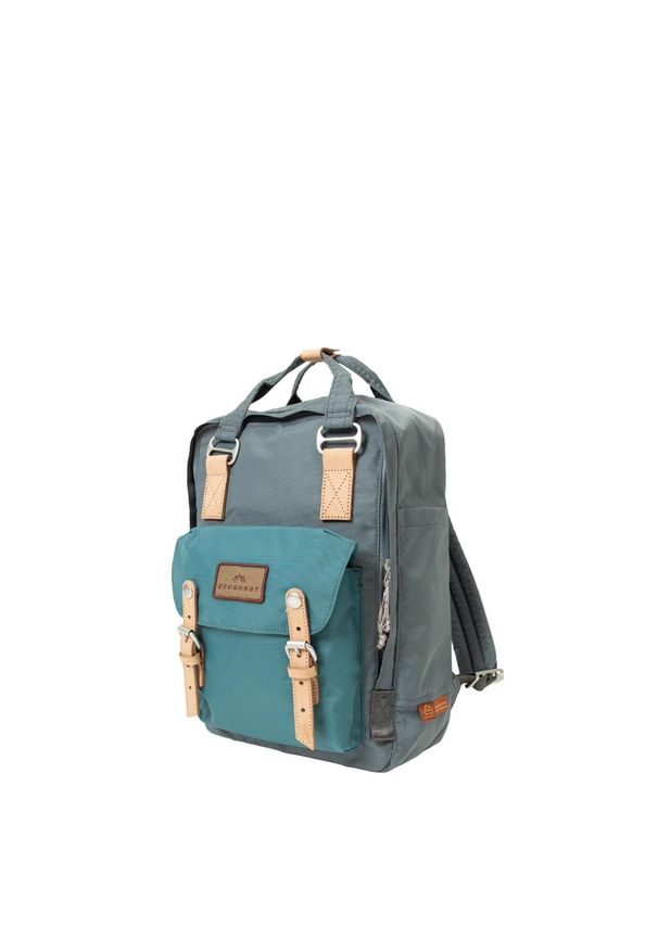 Plecak na laptopa Doughnut Macaroon Jungle Series - charcoal/teal. Kolor: zielony