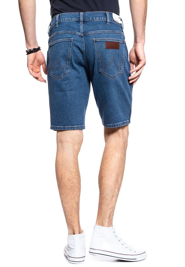Wrangler - SPODENKI WRANGLER 5 PKT SHORT THE LOOK W14CKP117 112126601. Materiał: jeans