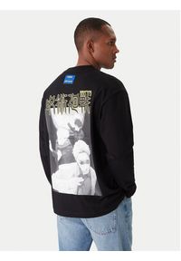 Hugo - HUGO Longsleeve Nichaboso JJK 50554835 Czarny Relaxed Fit. Kolor: czarny. Materiał: bawełna. Długość rękawa: długi rękaw #2