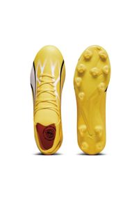 Buty Piłkarskie Puma Ultra Match Fg/Ag Dorosłych. Kolor: biały, czarny, żółty, wielokolorowy. Materiał: syntetyk. Sport: piłka nożna #2